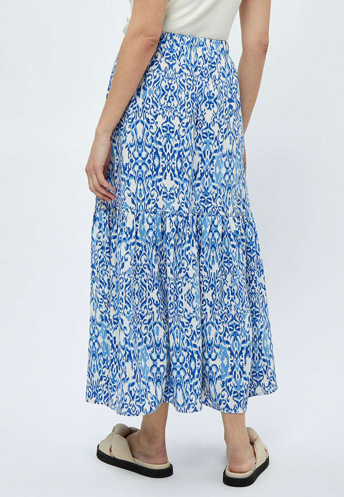Peppercorn Nicoline Maxi Skirt Skirt 2993P Marina Blue Print