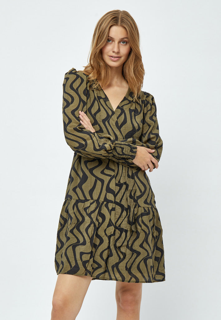Peppercorn Oline Wrap Dress Dress 3820P Capers