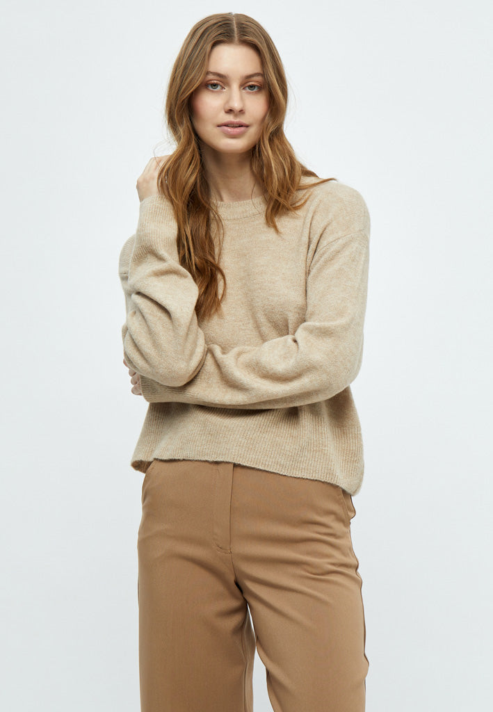 Peppercorn Orchid Knit Pullover Pullover 2105M Feather Gray Melange