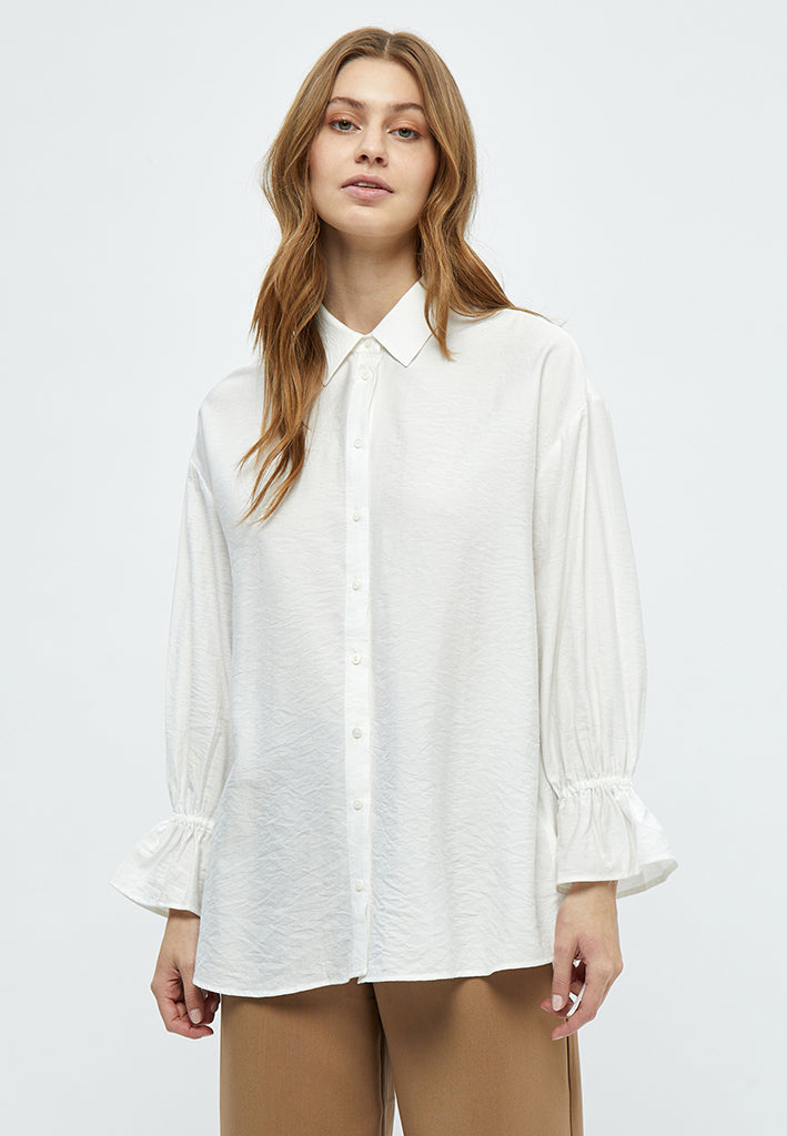 Peppercorn Orinna Long Sleeve Tie Cuff Shirt Shirt 0011 Gardenia