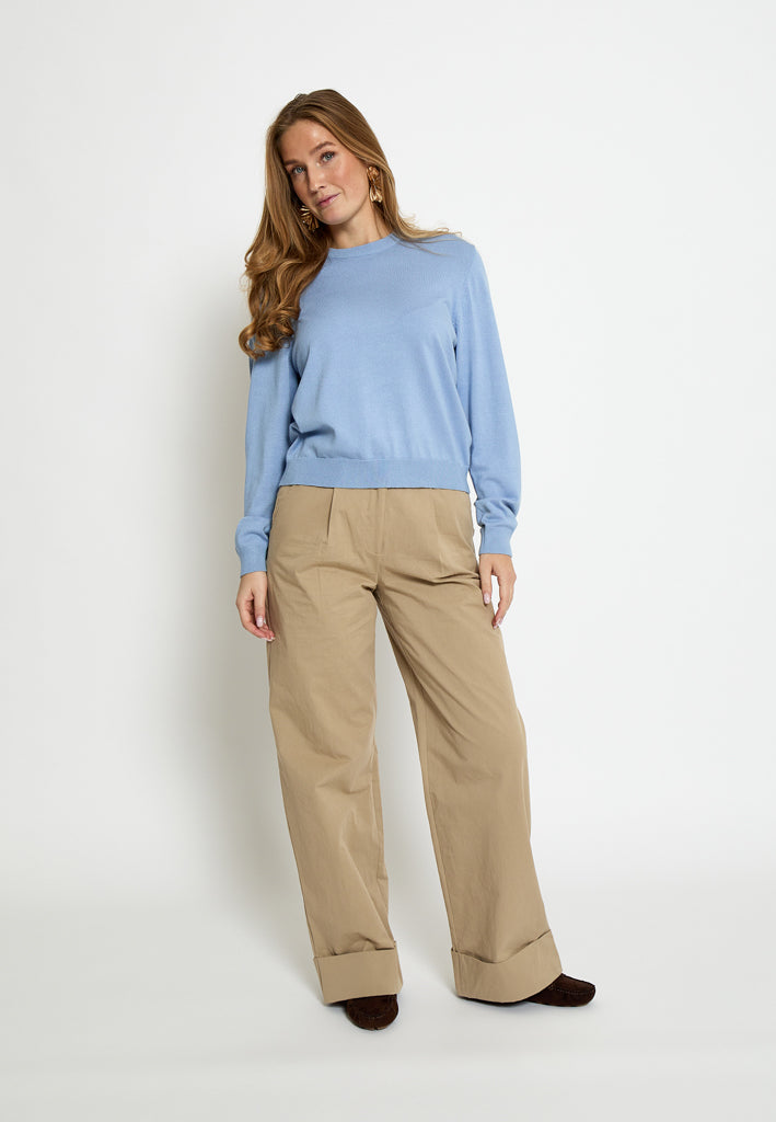 Peppercorn PCAlly Knit Pullover Pullover 2272 Serenity Blue