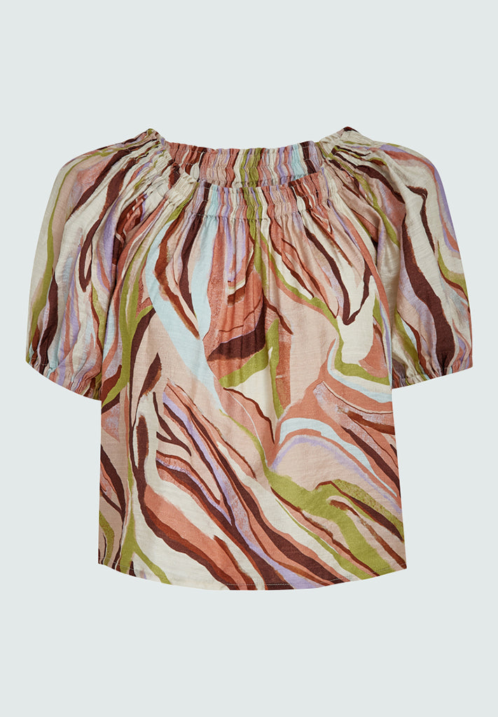 Peppercorn PCAnnabell Blouse Blouse 0202P Whitecap Cream Print