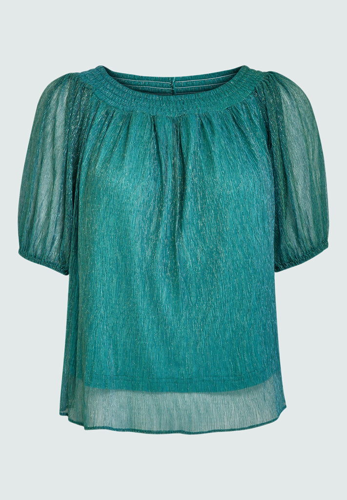 Peppercorn PCAriel Blouse Blouse 3177 Viridian Green