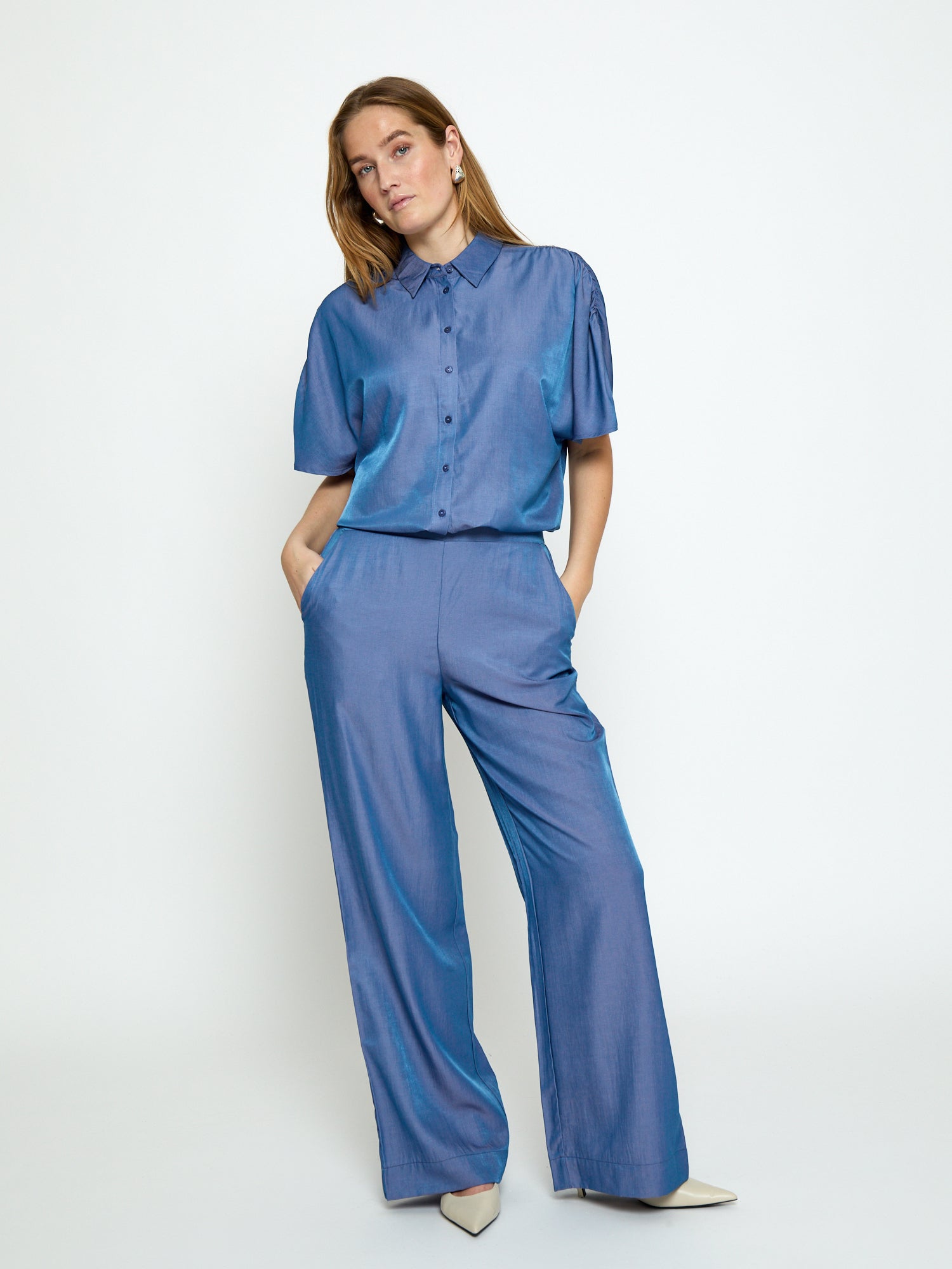 Peppercorn PCBea Pants Pant 1042 Blue Melange