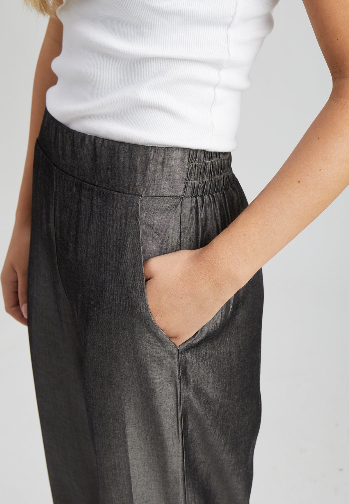 Peppercorn PCBea Pants Pant 127M Dark Grey Melange