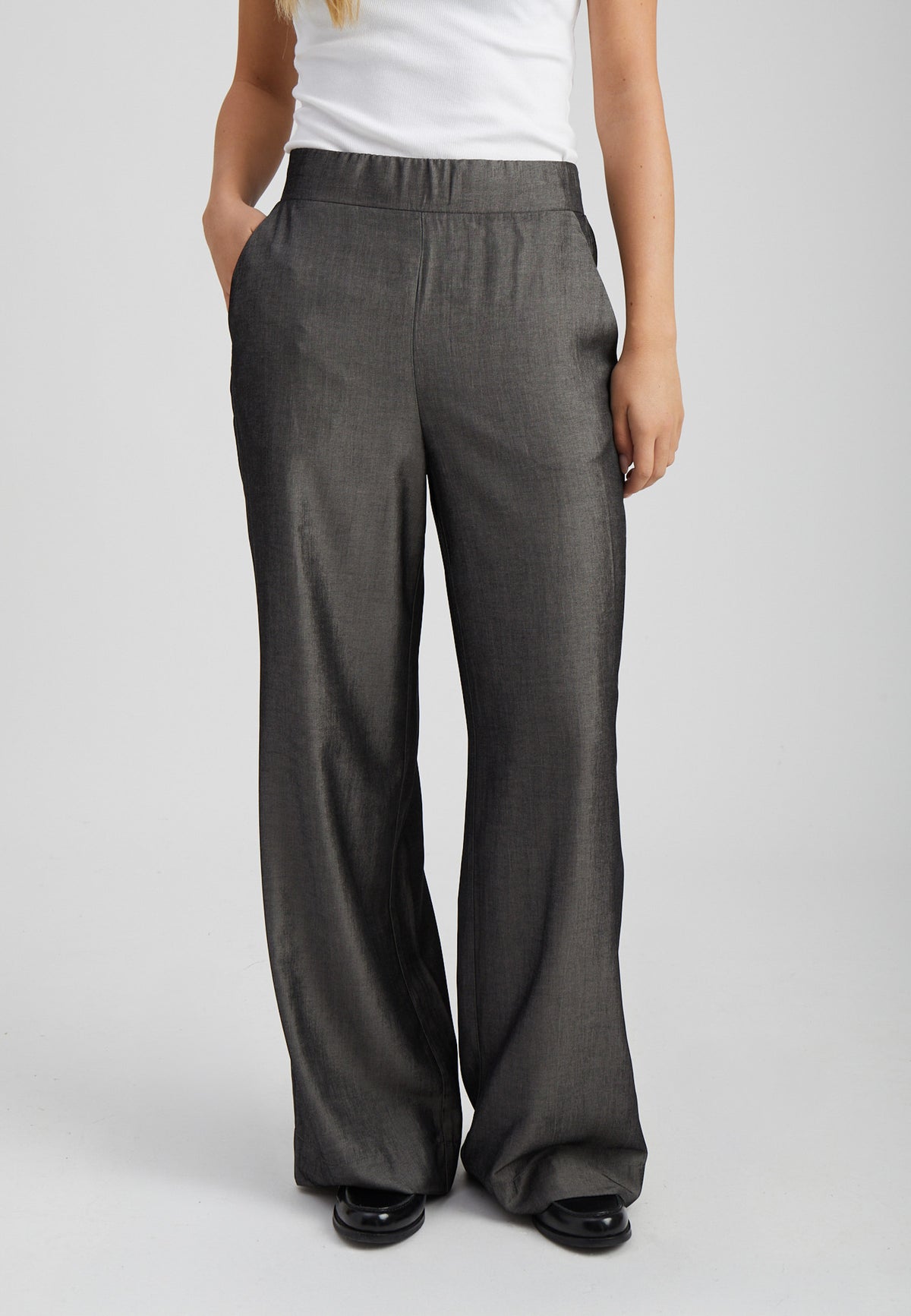 Peppercorn PCBea Pants Pant 127M Dark Grey Melange