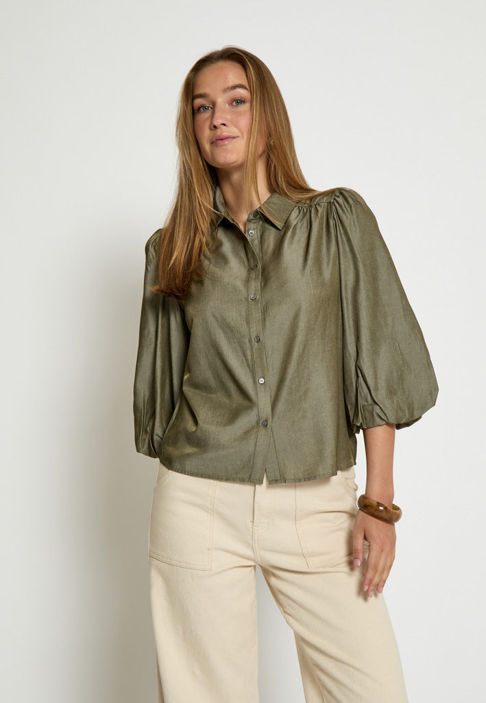 Peppercorn PCBea Shirt Shirt 3975M Mermaid Green