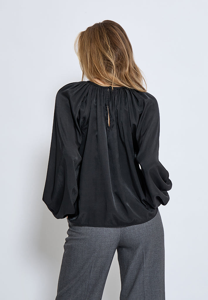 Peppercorn PCBelis Long Sleeve Blouse Blouse 9000 Black