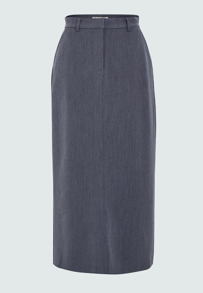 Peppercorn PCBrenda Tailored Skirt Skirt 127M Dark Grey Melange