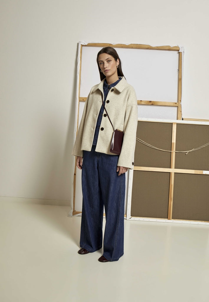 Peppercorn PCCornelia Jacket Jacket 0202 Whitecap Creme