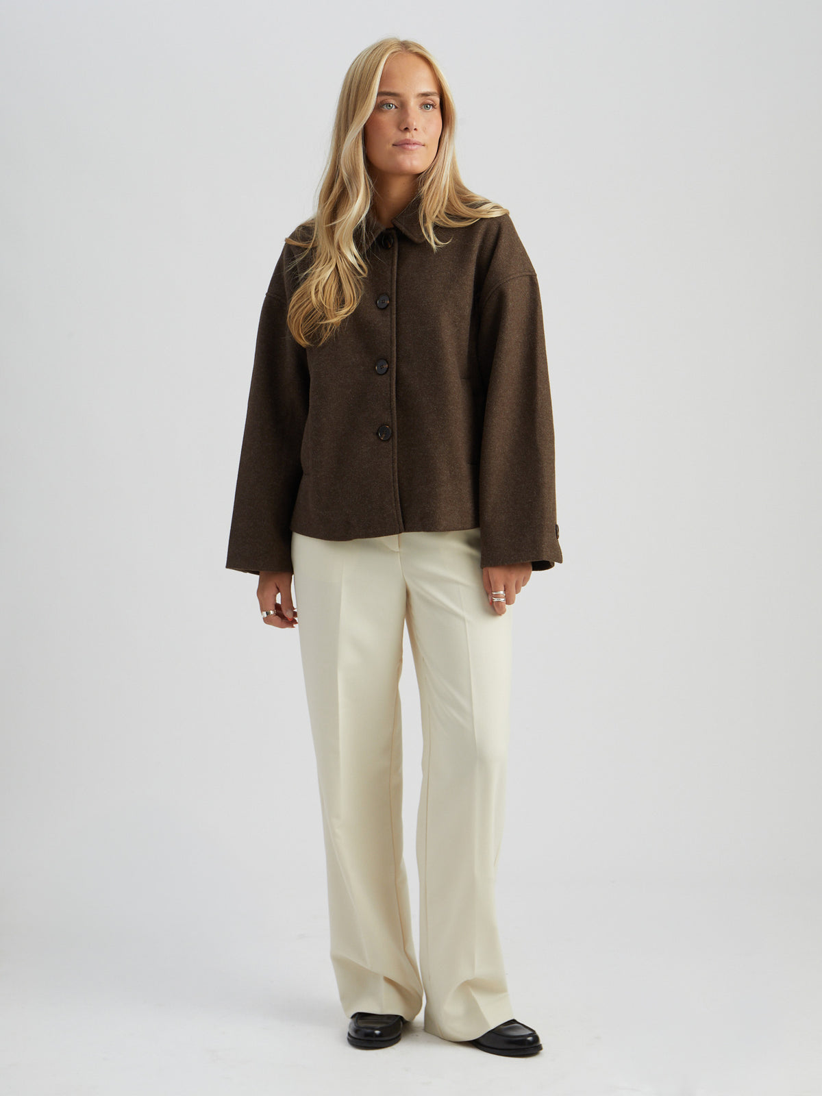 Peppercorn PCCornelia Jacket Jacket 3960M Java Brown Melange
