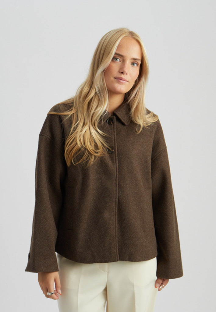 Peppercorn PCCornelia Jacket Jacket 3960M Java Brown Melange