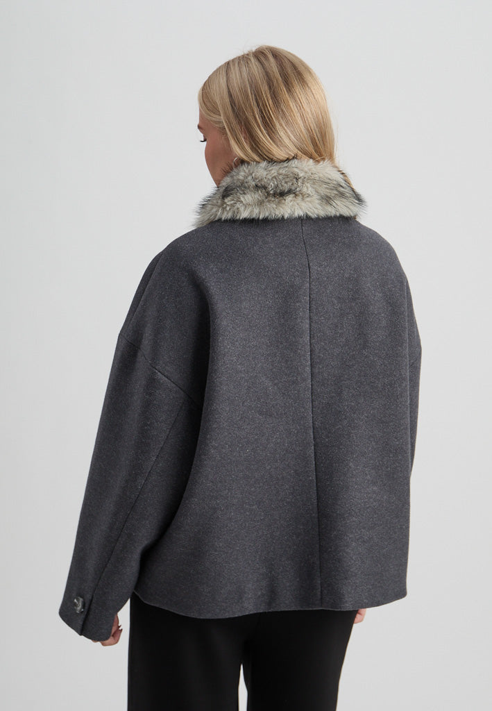 Peppercorn PCCynthia Jacket Jacket 127M Dark Grey Melange