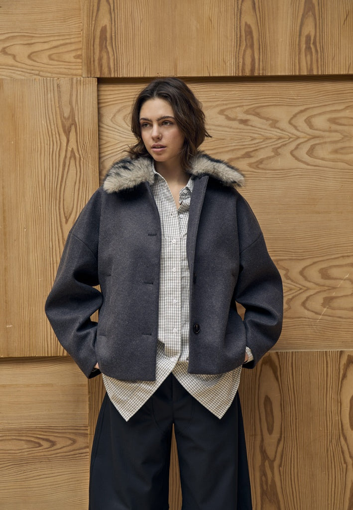 Peppercorn PCCynthia Jacket Jacket 127M Dark Grey Melange