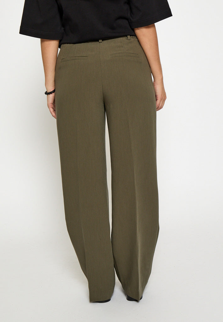 Peppercorn PCDelia Mid Waisted Straight Pant Pant 3627 Grape Leaf