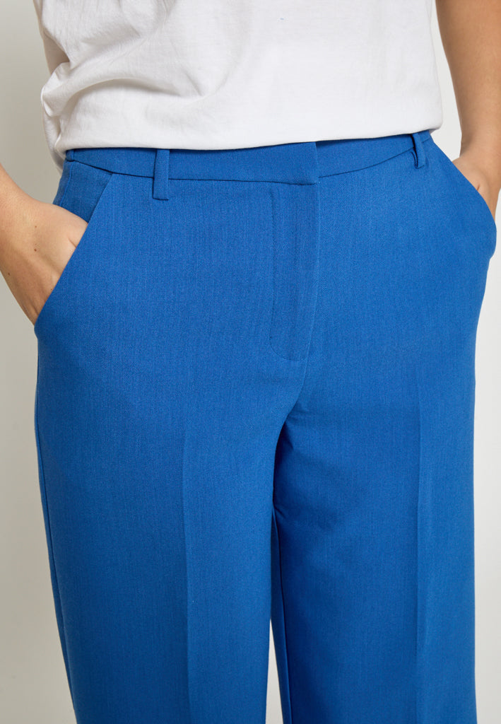 Peppercorn PCDelia Mid Waisted Straight Pant Pant 5007 Palace Blue