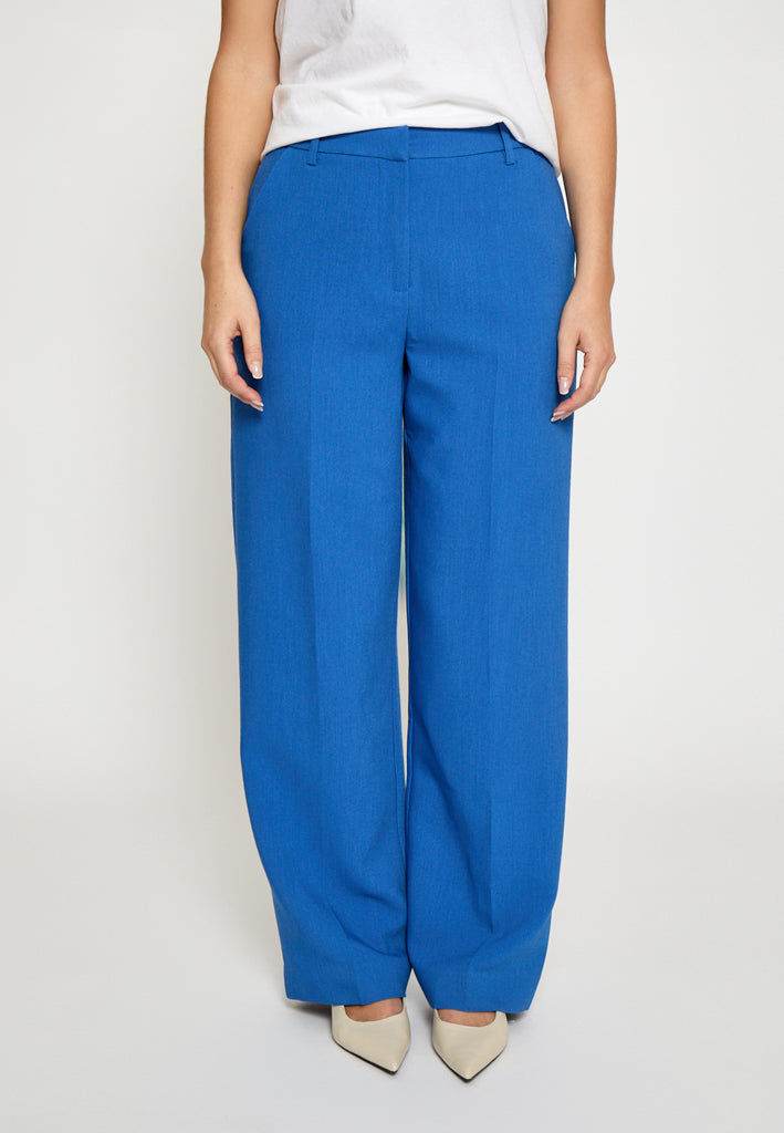 Peppercorn PCDelia Mid Waisted Straight Pant Pant 5007 Palace Blue