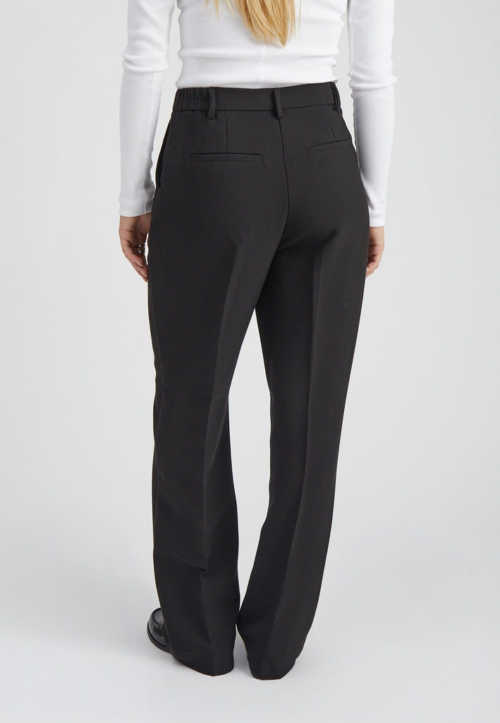 Peppercorn PCDelia Mid Waisted Straight Pant Pant 9000 Black