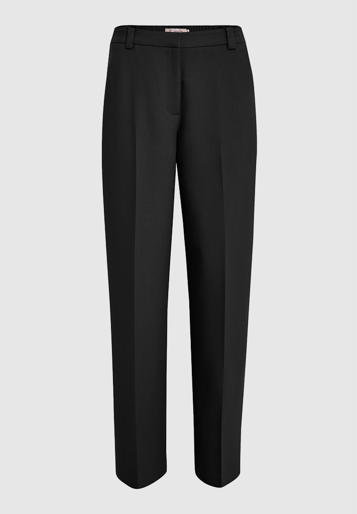 Peppercorn PCDelia Mid Waisted Straight Pant Pant 9000 Black