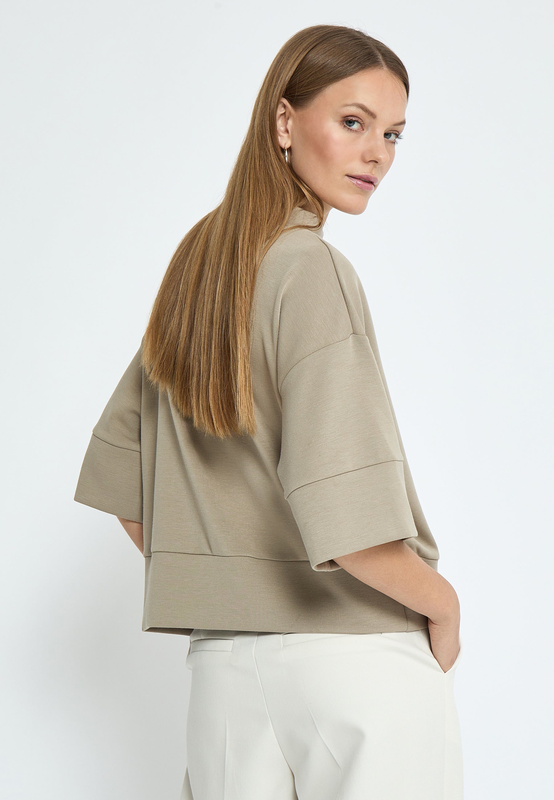 Peppercorn PCDicette Sweat Blouse 0178 Winter Twig Sand