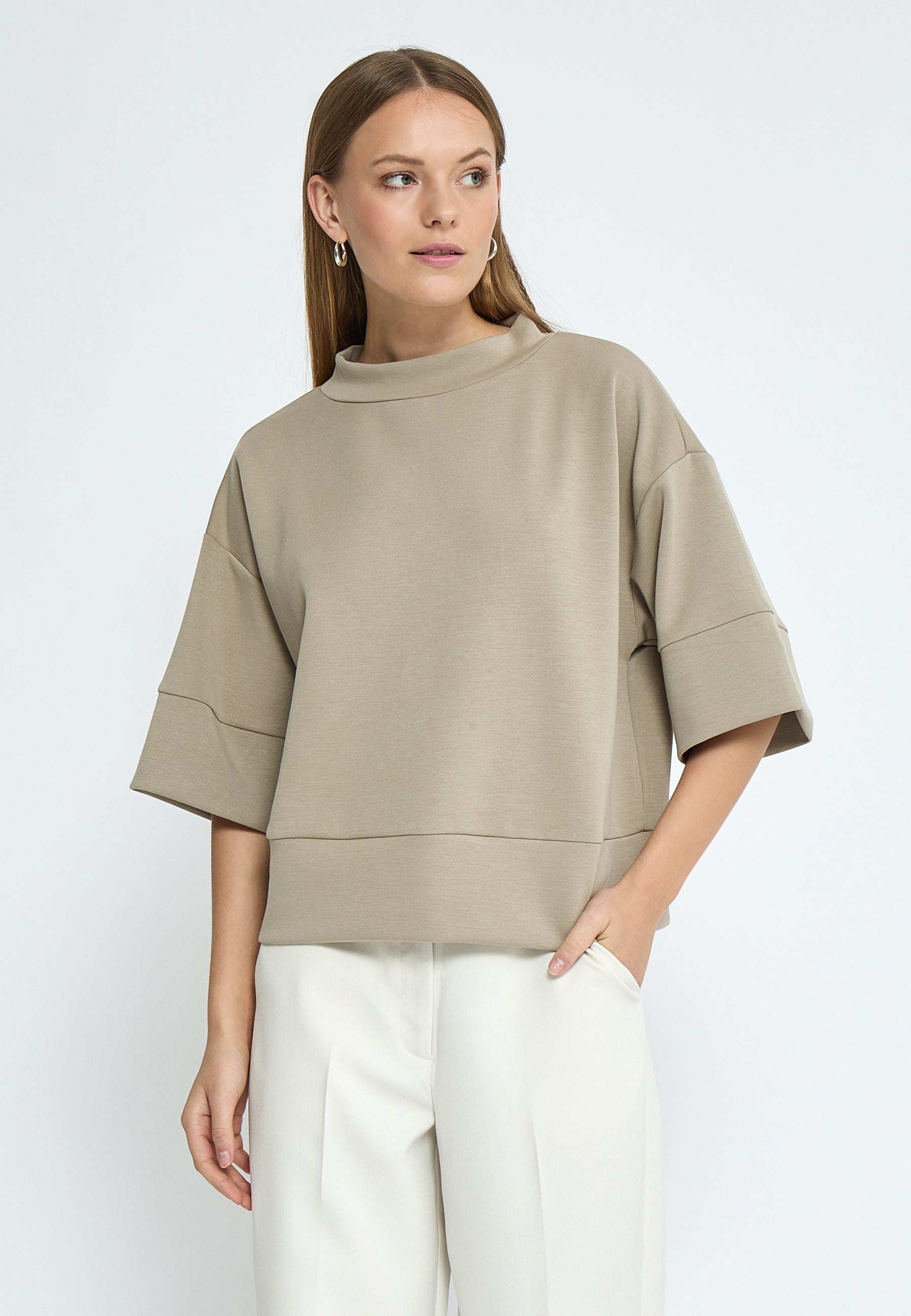Peppercorn PCDicette Sweat Blouse 0178 Winter Twig Sand