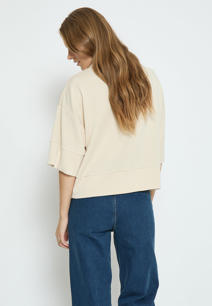 Peppercorn PCDicette Sweat Blouse 0265 Sandshell