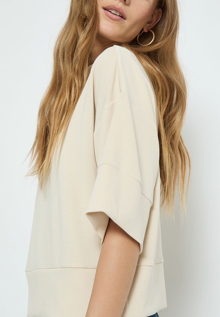 Peppercorn PCDicette Sweat Blouse 0265 Sandshell
