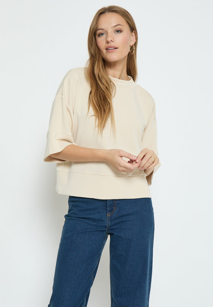 Peppercorn PCDicette Sweat Blouse 0265 Sandshell