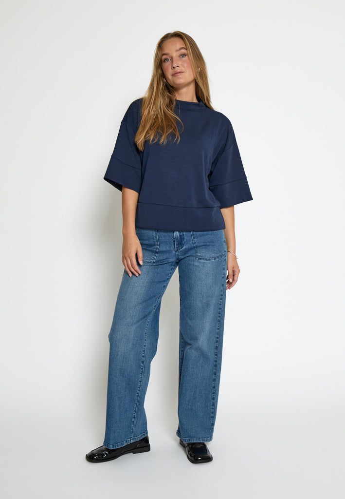 Peppercorn PCDicette Sweat Blouse 5270 Black Iris