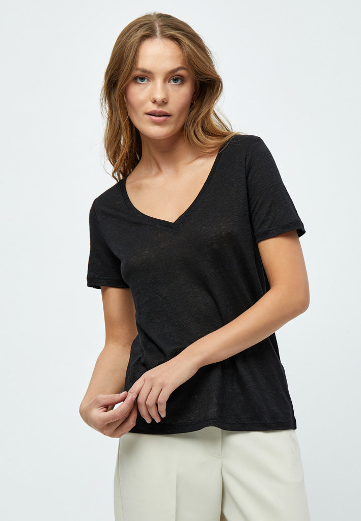 Peppercorn PCDicte V T-shirt T-Shirt Sort