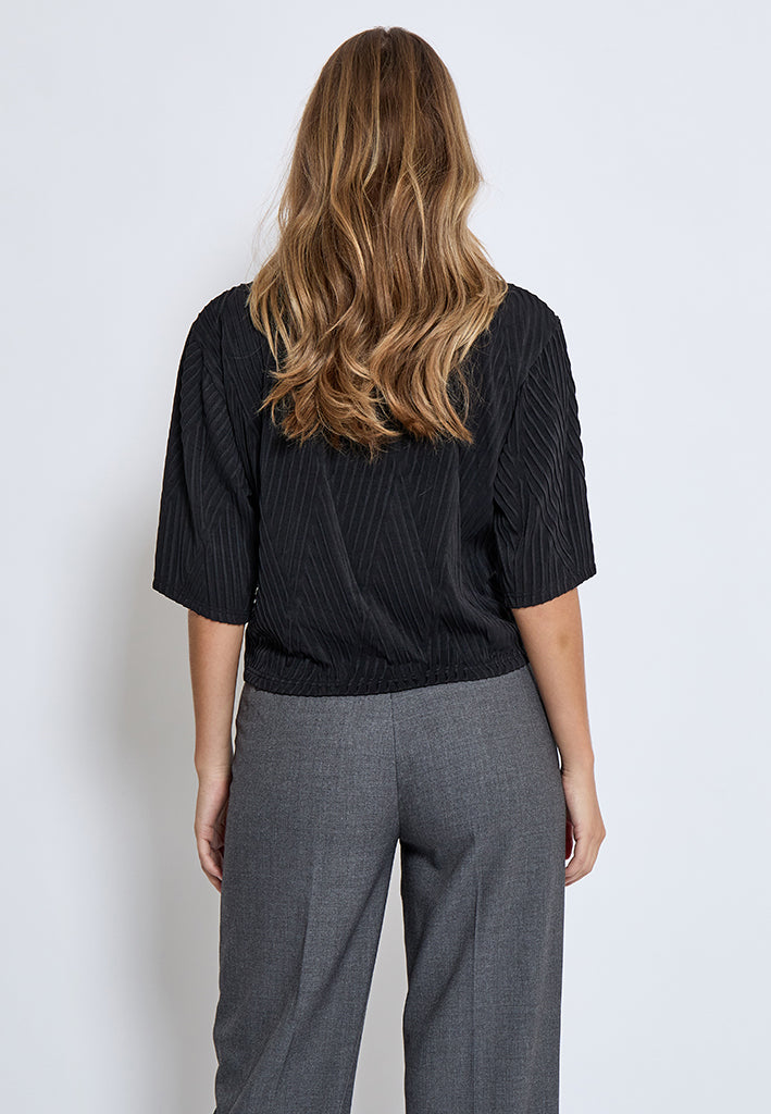 Peppercorn PCDove Structured Top T-Shirt 9000 Black