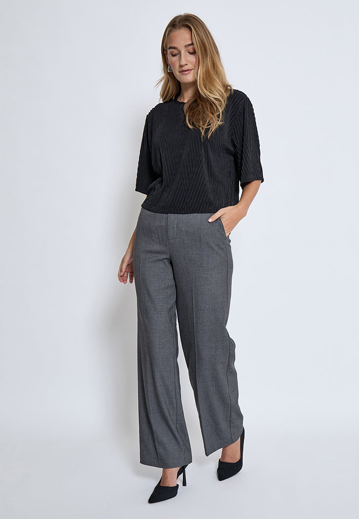 Peppercorn PCDove Structured Top T-Shirt 9000 Black