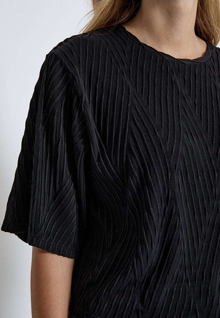 Peppercorn PCDove Structured Top T-Shirt 9000 Black