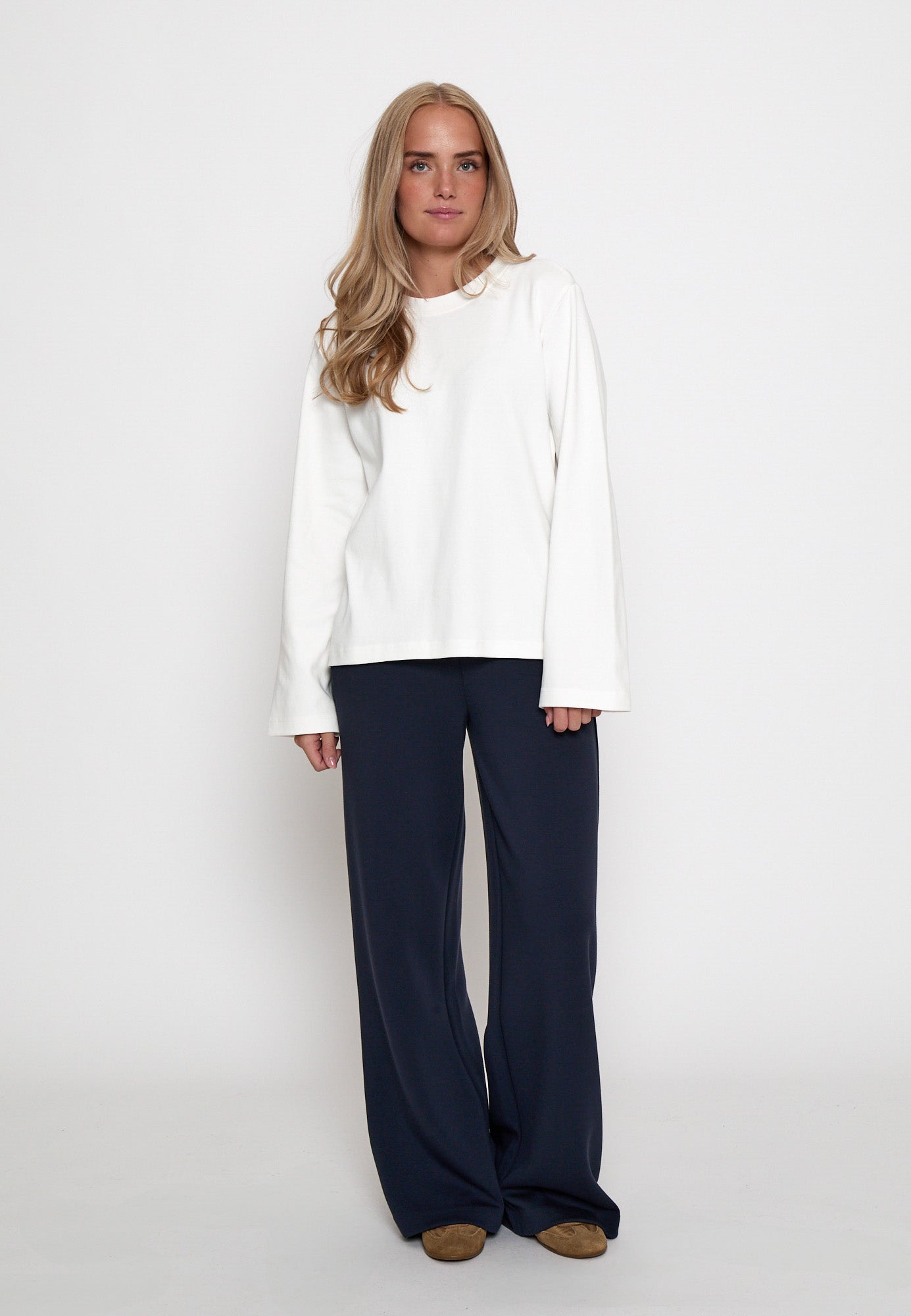 Peppercorn PCFiola GOTS Long Sleeve T-Shirt T-Shirt 235 Cloud Dancer