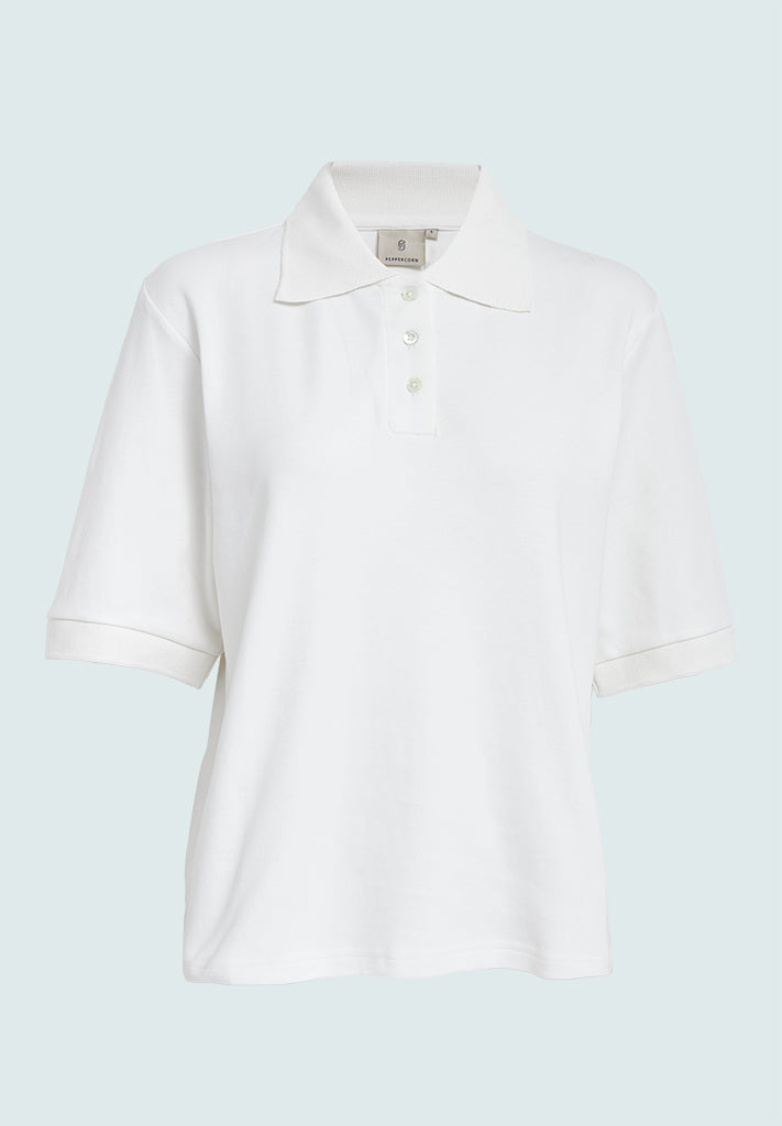 Peppercorn PCFiola GOTS Polo T-Shirt T-Shirt 235 Cloud Dancer