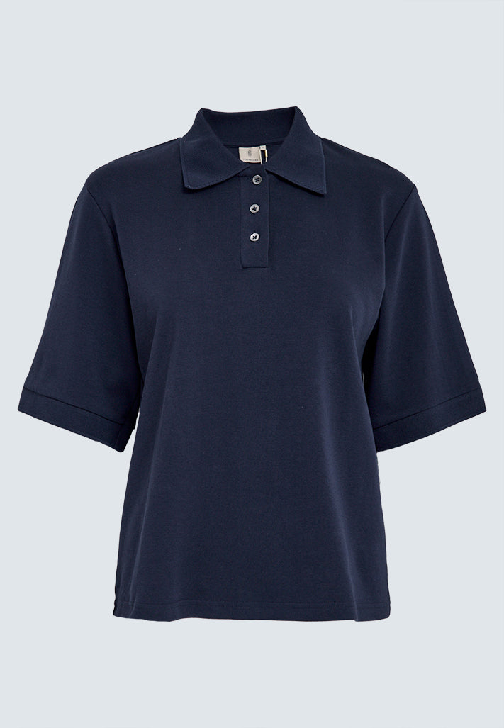 Peppercorn PCFiola GOTS Polo T-Shirt T-Shirt 5270 Black Iris