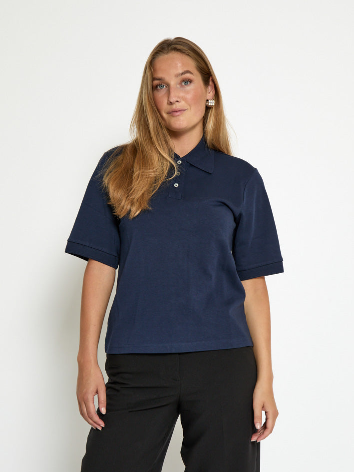 Peppercorn PCFiola GOTS Polo T-Shirt T-Shirt 5270 Black Iris