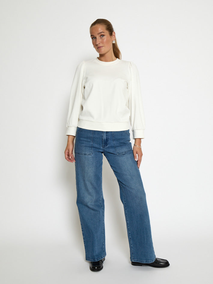 Peppercorn PCFiola GOTS Pufflsevee Blouse T-Shirt 235 Cloud Dancer
