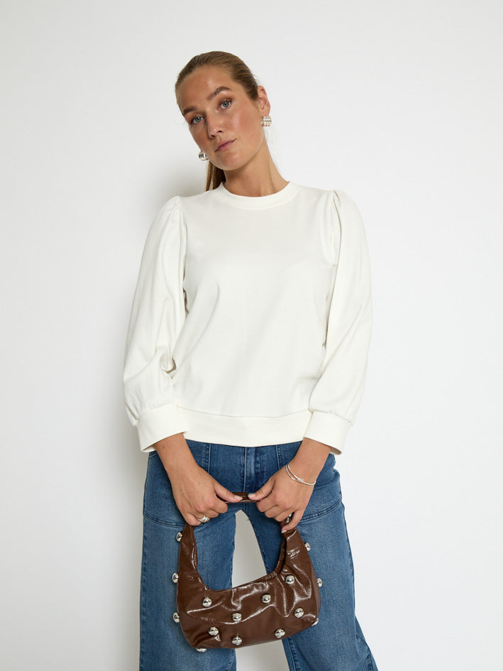 Peppercorn PCFiola GOTS Pufflsevee Blouse T-Shirt 235 Cloud Dancer