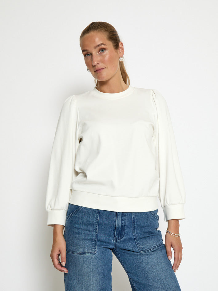 Peppercorn PCFiola GOTS Pufflsevee Blouse T-Shirt 235 Cloud Dancer