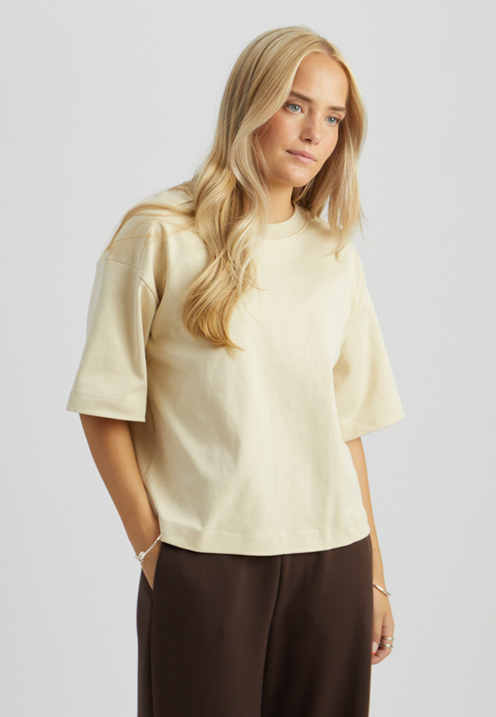 Peppercorn PCFiola GOTS T-shirt T-Shirt 0265 Sandshell