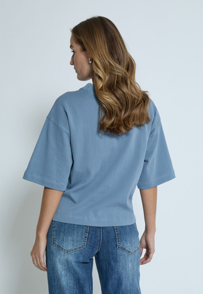 Peppercorn PCFiola GOTS T-shirt T-Shirt 1039 FADED DENIM