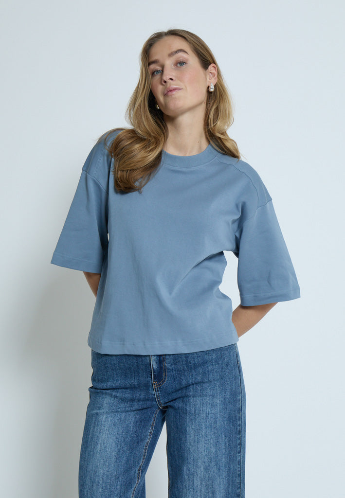 Peppercorn PCFiola GOTS T-shirt T-Shirt 1039 FADED DENIM