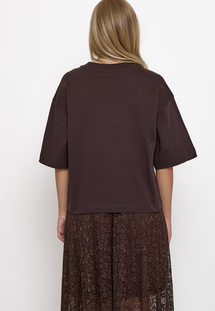 Peppercorn PCFiola GOTS T-shirt T-Shirt 3960 Java Brown