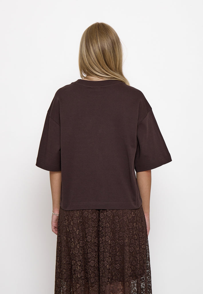 Peppercorn PCFiola GOTS T-shirt T-Shirt 3960 Java Brown
