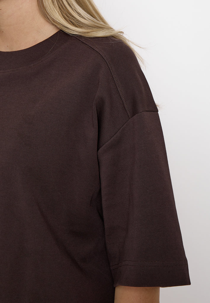 Peppercorn PCFiola GOTS T-shirt T-Shirt 3960 Java Brown