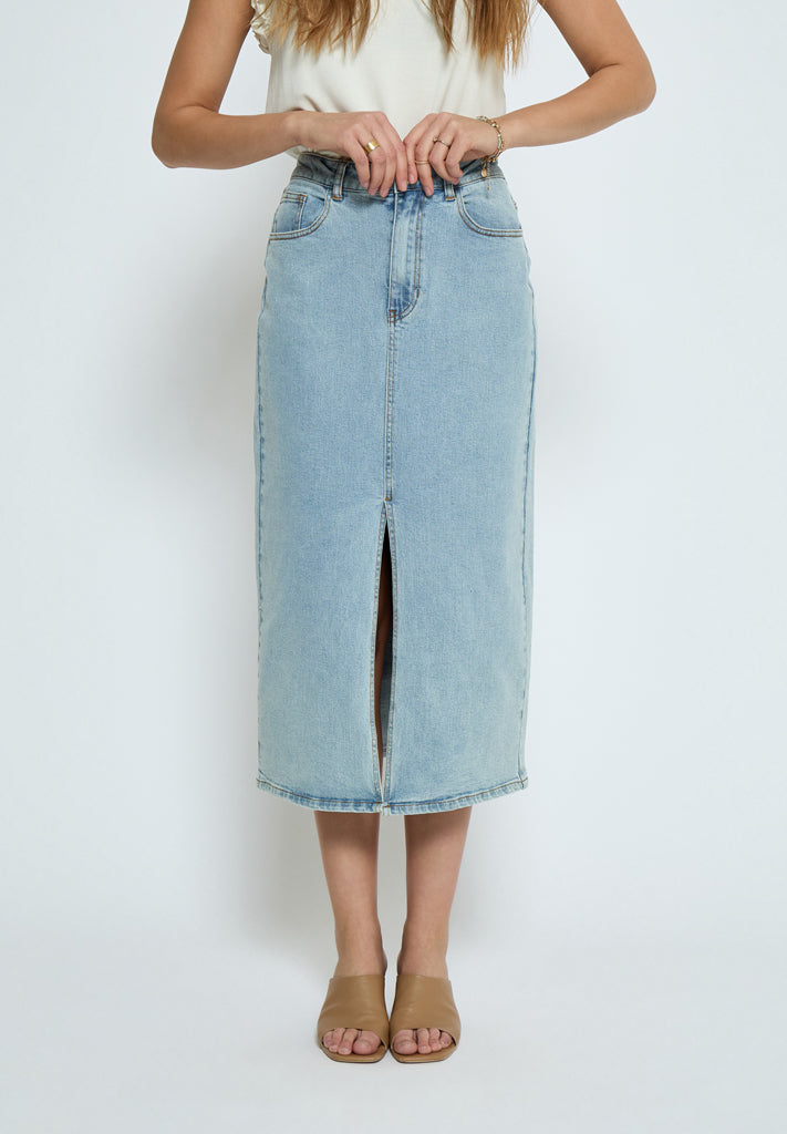 Peppercorn PCFione Skirt Skirt 9600 Light Blue Wash