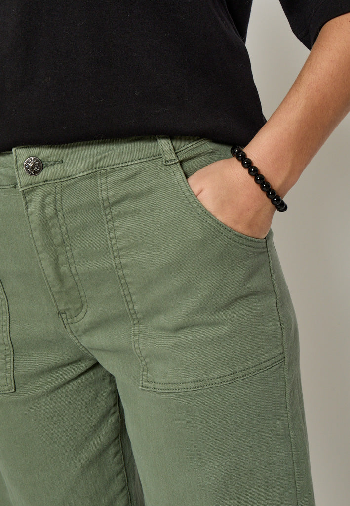 Peppercorn PCFione Straight Jeans Jeans 3790 Hedge Green