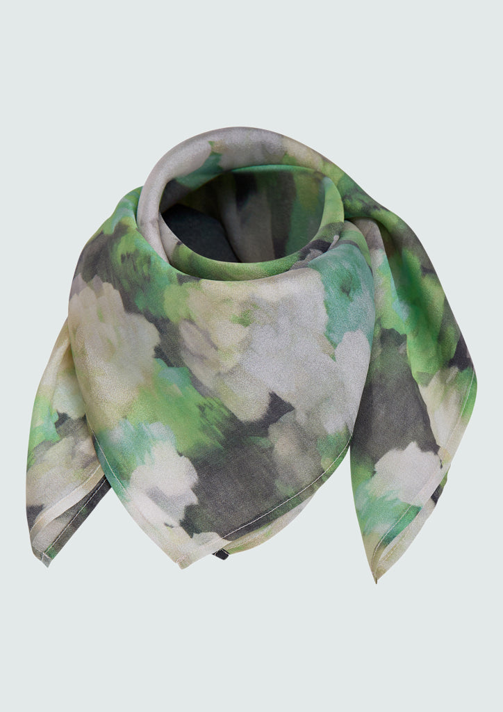 Peppercorn PCFleur Scarf Scarf 3790P Hedge Green Print