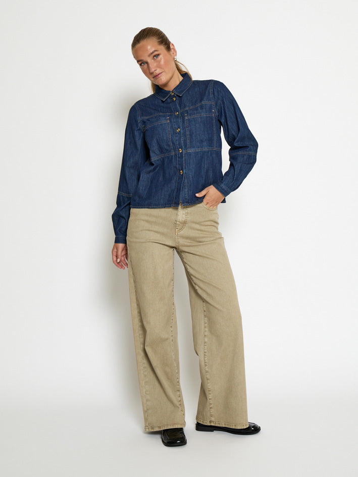 Peppercorn PCFlora Jeans Jeans 4224 Spray Green